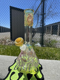 MJHoG 9" Flower Beaker - Squiggle Tech