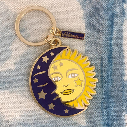 Wildflower Co. Sun And Moon Keychain