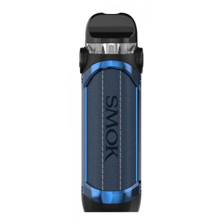 Smok IPX 80 Kit in blue color showcasing sleek design and compact size for convenient vaping.