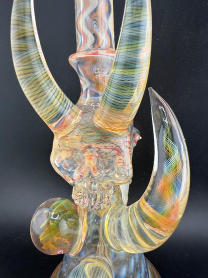 Brando Glass Fumed Skull Rig 10mm 45°