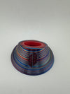 Kandy Custom 3-D Prints Puffco Peak Pro glass stand in rainbow colors for displaying glass attachments securely.