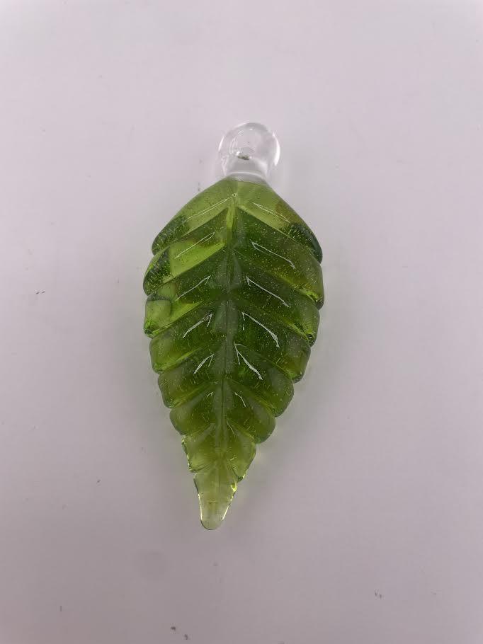 Madelyn Glass Pendant - Leaf