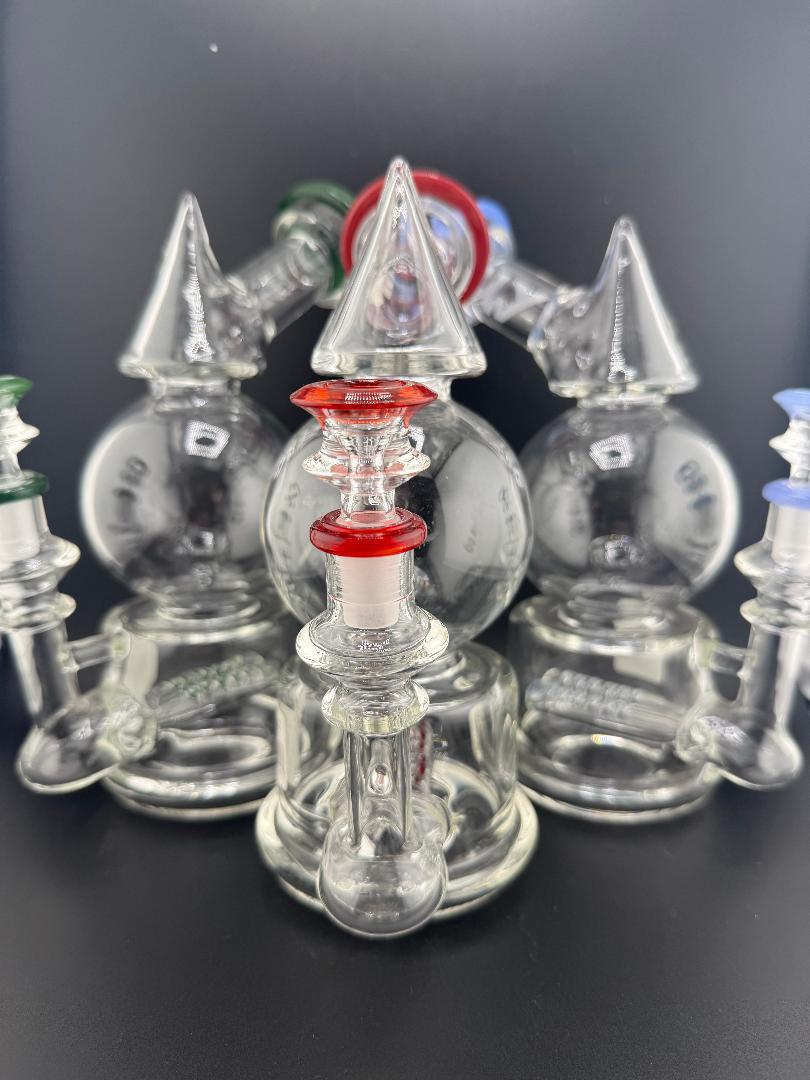 HWY Glass 9" Inline Bulb 14mm 90°