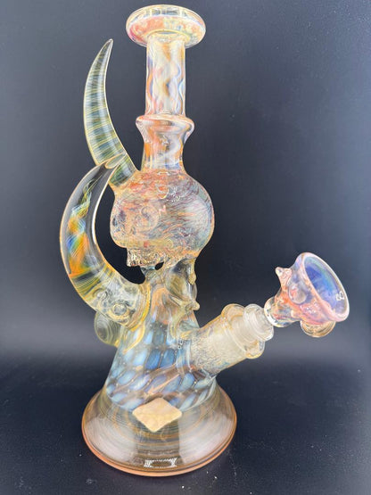 Brando Glass Fumed Skull Rig 10mm 45°