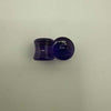 Paulson Pieces 9mm ear plugs made from purple borosilicate glass, showcasing stylish body jewelry craftsmanship.