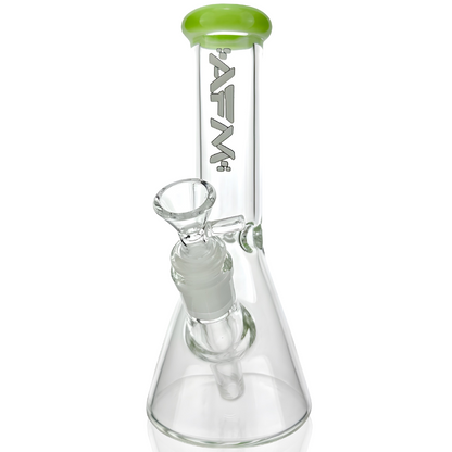 AFM Glass 8" Colored Lip Clear Mini Beaker T595 14mm 45°