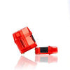 Mi-Pod Pro Pods in vibrant red color, featuring a sleek design and clear visibility for convenience.