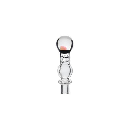CaliBear Glass Dr Dabber Switch 2 Joystick carb Cap - Round Clear w/ Encased Opal