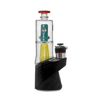 CaliBear Glass Puffco Peak / Puffco Peak Pro Glass Attachment  - Double Perc w/ Encased Opal