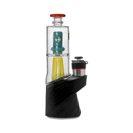 CaliBear Glass Puffco Peak / Puffco Peak Pro Glass Attachment  - Double Perc w/ Encased Opal