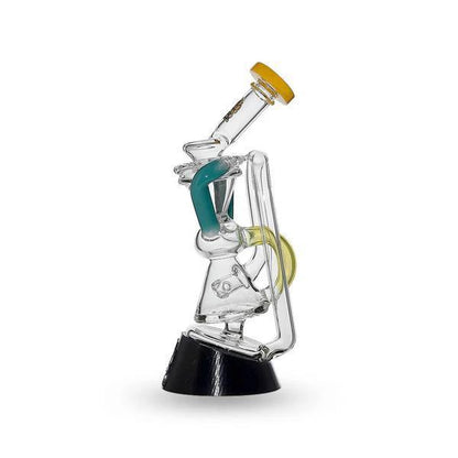 CaliBear Glass Puffco Peak / Puffco Peak Pro Glass Attachment  - Multi Color Recycler