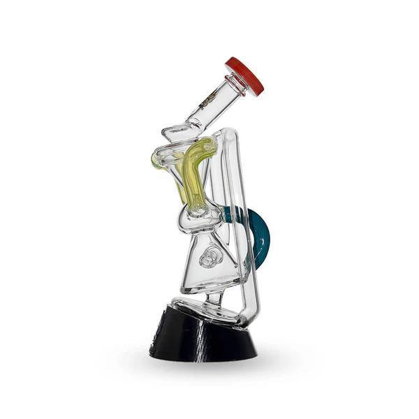 CaliBear Glass Puffco Peak / Puffco Peak Pro Glass Attachment  - Multi Color Recycler