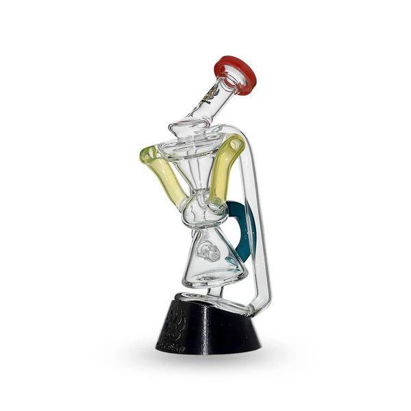 CaliBear Glass Puffco Peak / Puffco Peak Pro Glass Attachment  - Multi Color Recycler