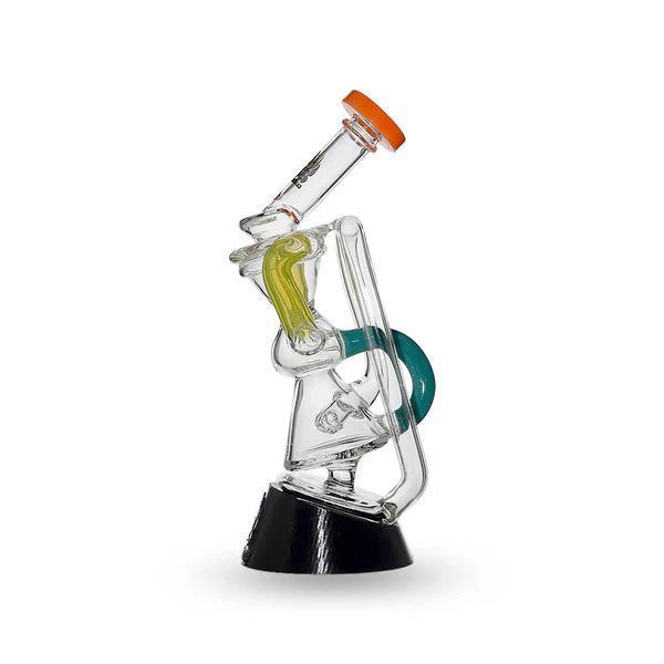 CaliBear Glass Puffco Peak / Puffco Peak Pro Glass Attachment  - Multi Color Recycler