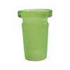 Campfire Quartz 14mm to 10mm Reducer in green, precision-crafted quartz adapter for rig setup.