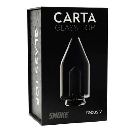 CARTA FOCUS V Glass Top packaging with a sleek design and modern aesthetics for enhanced vaping experience.