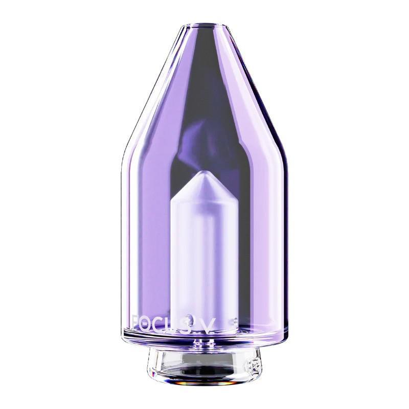 Carta Focus V Glass Top in vibrant purple, designed for enhanced vaping experience and stylish aesthetics.