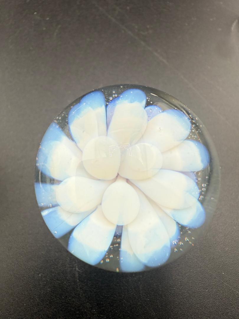 Danny W Glass Marble - 33mm White Implosion