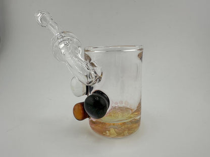 Brando Glass Puffco Proxy Accessory - Clear / Fumed Sidecar Pipe