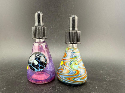 Highgrade Glass Dropper Bottle / Vial - Worked