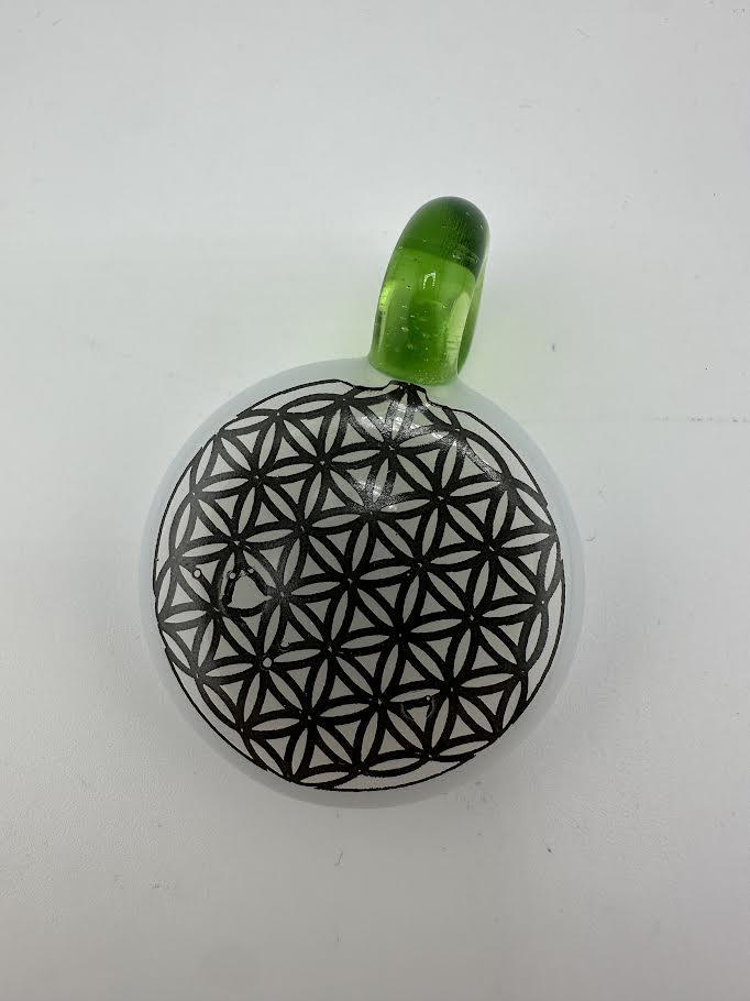 Highgrade Glass Pendant - Sacred Geometry
