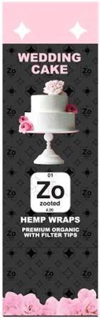 Zooted Hemp Wraps Wedding Cake