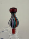 Highgrade Glass Teal Pink Red Bubble Cap