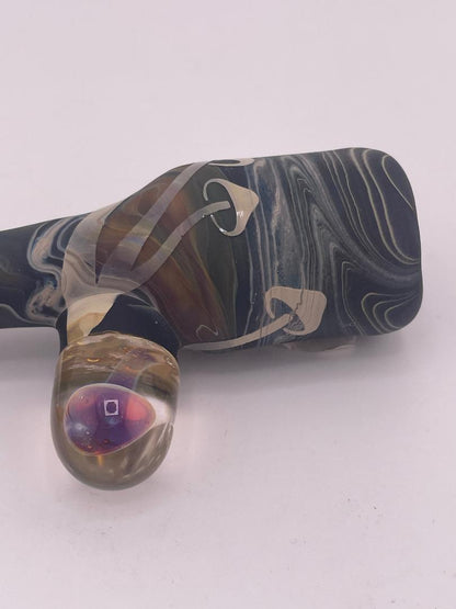 Danny W Glass Chillum / Onie Pipe - Mushroom Sandblasted