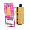 Baddie Bar 15k Disposable Vape with gold design, 15000 puffs, and Let That ManGo flavor, featuring nicotine warning.
