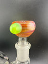 Highgrade Glass Single Color Red / Orange 14mm Bowl piece