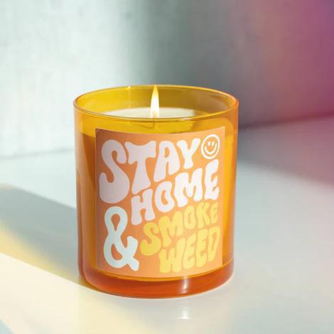 Wild Rose Candle - Stay Home & Smoke Weed