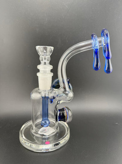 Beer Glass Blue Drip Rig 10mm 90°