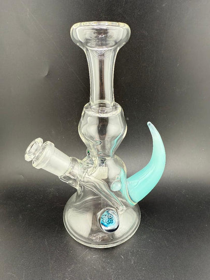 Pugsley Glass Clear Jammer w/ Colored Horn & Opal 10mm 45°