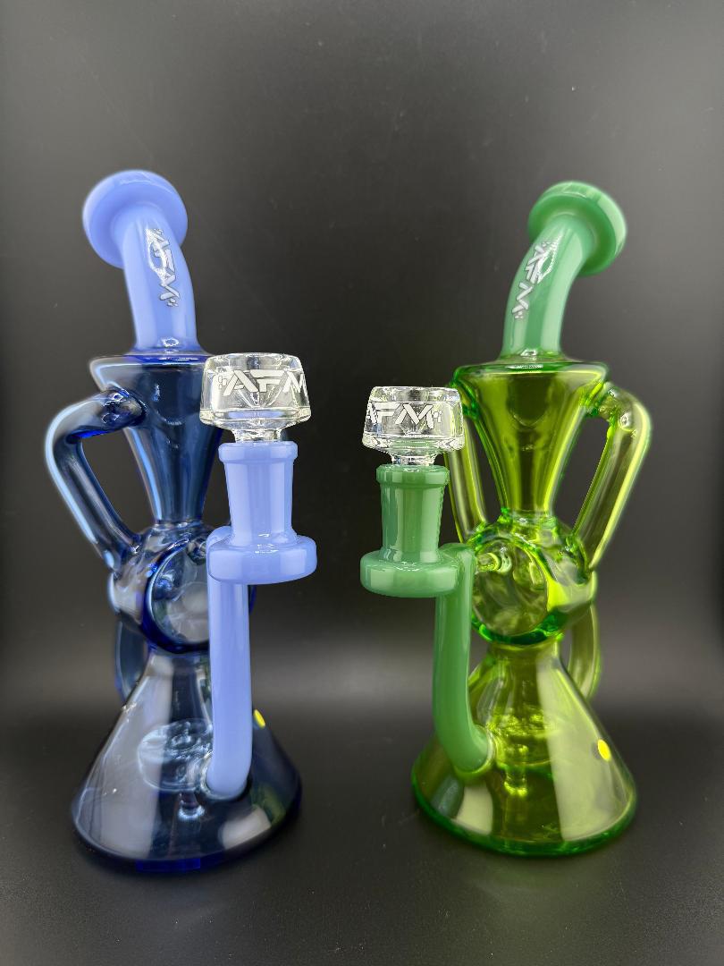 AFM Glass 9" Double Recycler TX067 14mm 90°