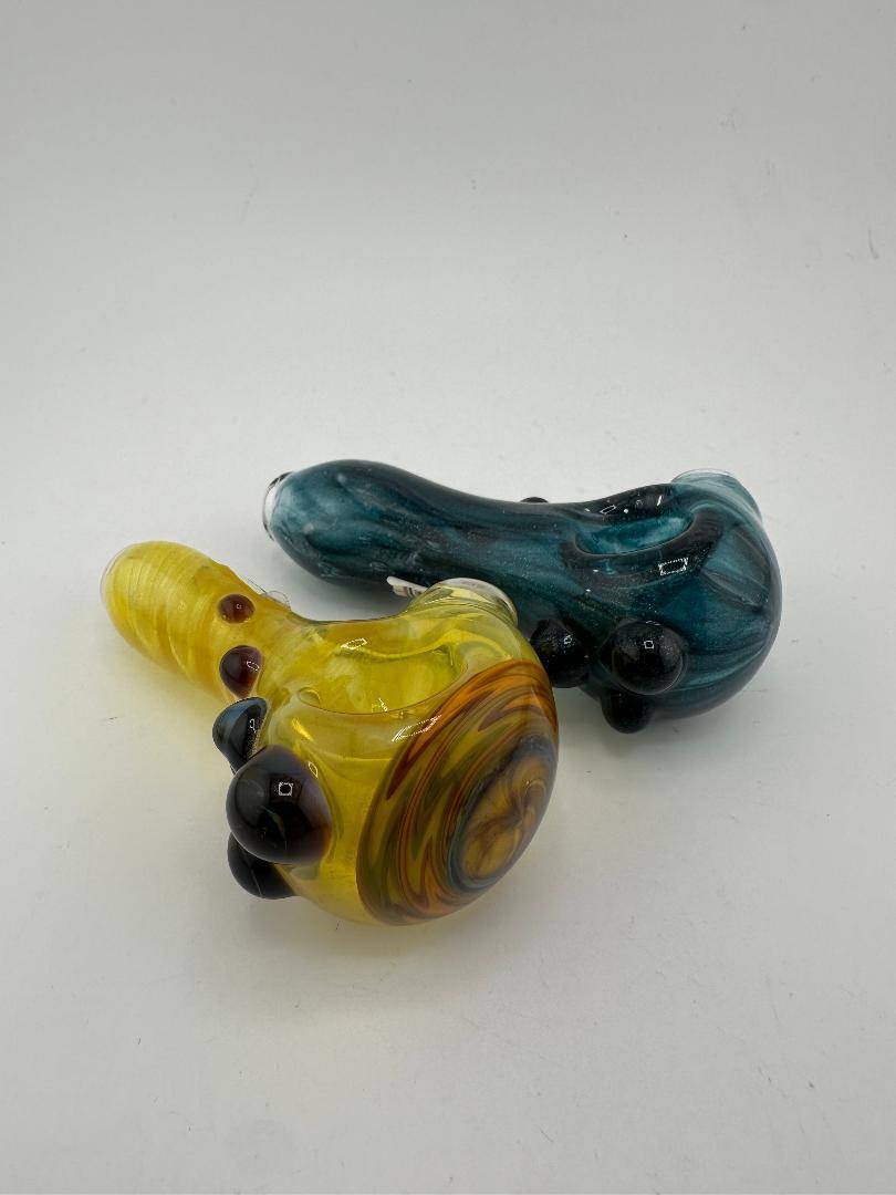 Phranq Glass Dry Pipe - Fully Worked Smaller