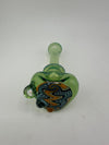 Mank Glass Dry Pipe - Full Color w/ Wig Wag Cap & Opal Attachment