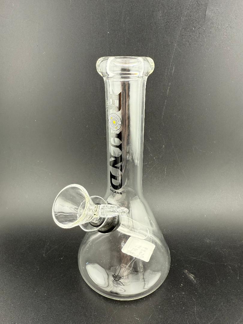 Round Glass Small Flower Tubes Slide Grommet Fitting - Clear borosilicate glass with smooth operation and classic design.