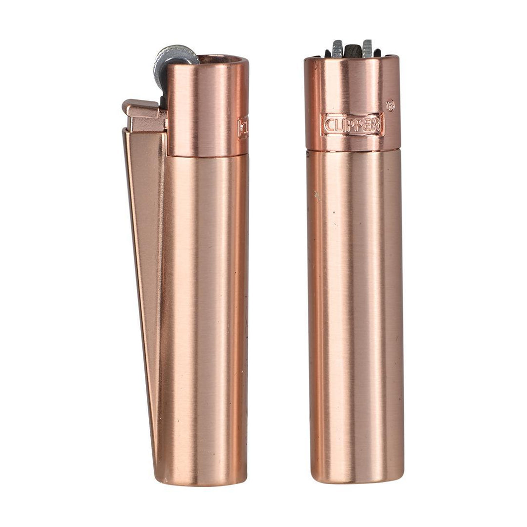 Clipper Metal Lighter Rose Gold showcased with a sleek design and durable metal finish.
