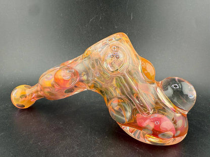 Crondo Glass Hammer Pipe - Heavy Fume featuring a vibrant, bold design and durable borosilicate glass craftsmanship.