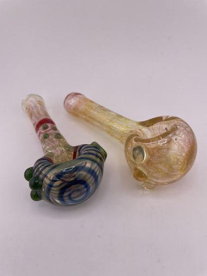 Crondo Hand Pipe-Fumed & Color Accent