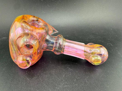 Crondo Glass Hand Pipe - Heavy Gold Fume with stunning fume colors and exceptional craftsmanship.