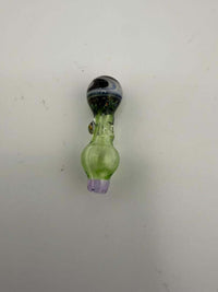 Handcrafted Paulson Pieces Puffco Proxy Joystick in green with purple accents, designed for enhanced dabbing experience.