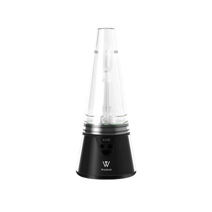 Leaf Buddi Wuukah electronic vaporizer with sleek black base and clear chamber for high-performance vaping.