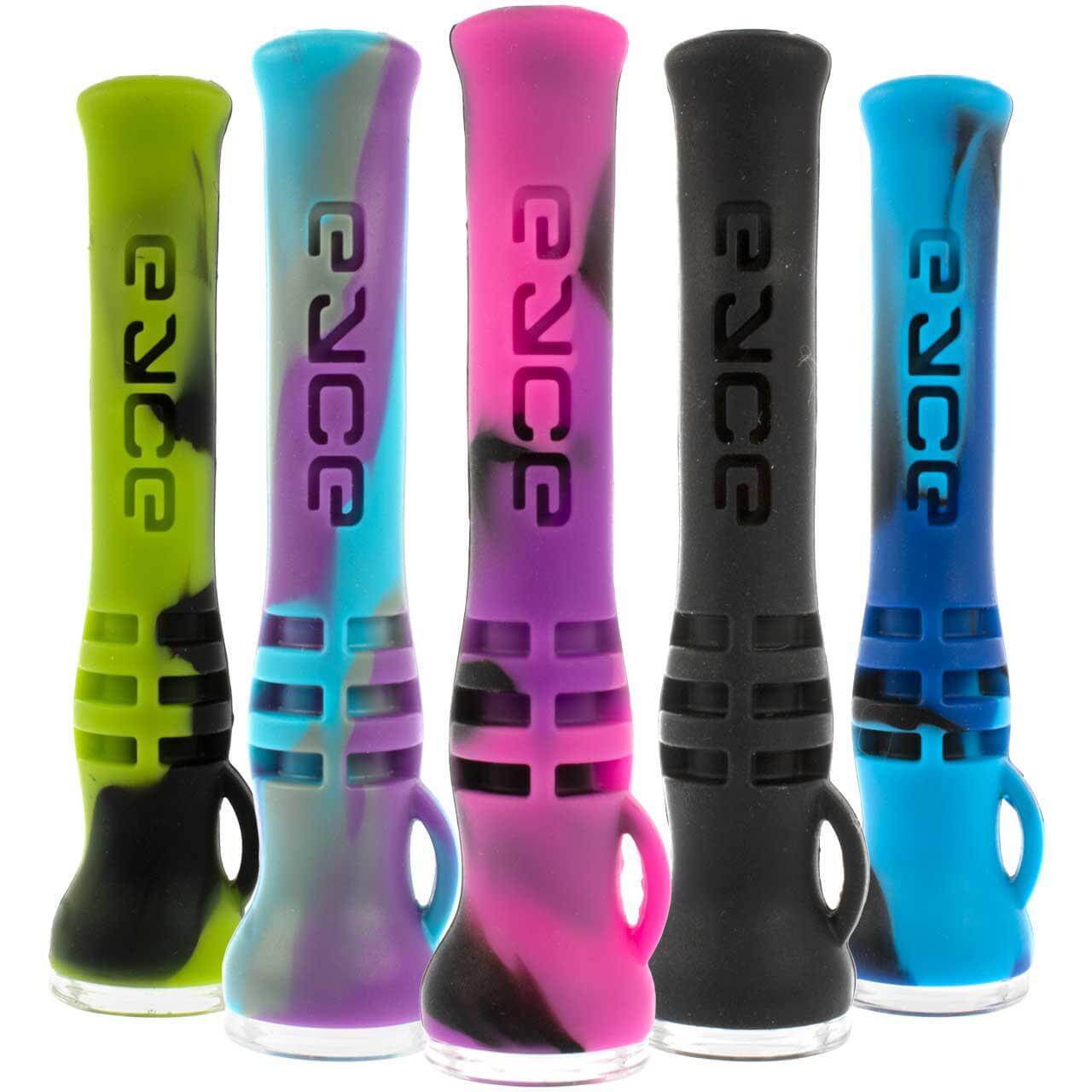 Eyce Shorty one hitter pipes in various colors, compact and durable design, perfect for travel and incognito use.