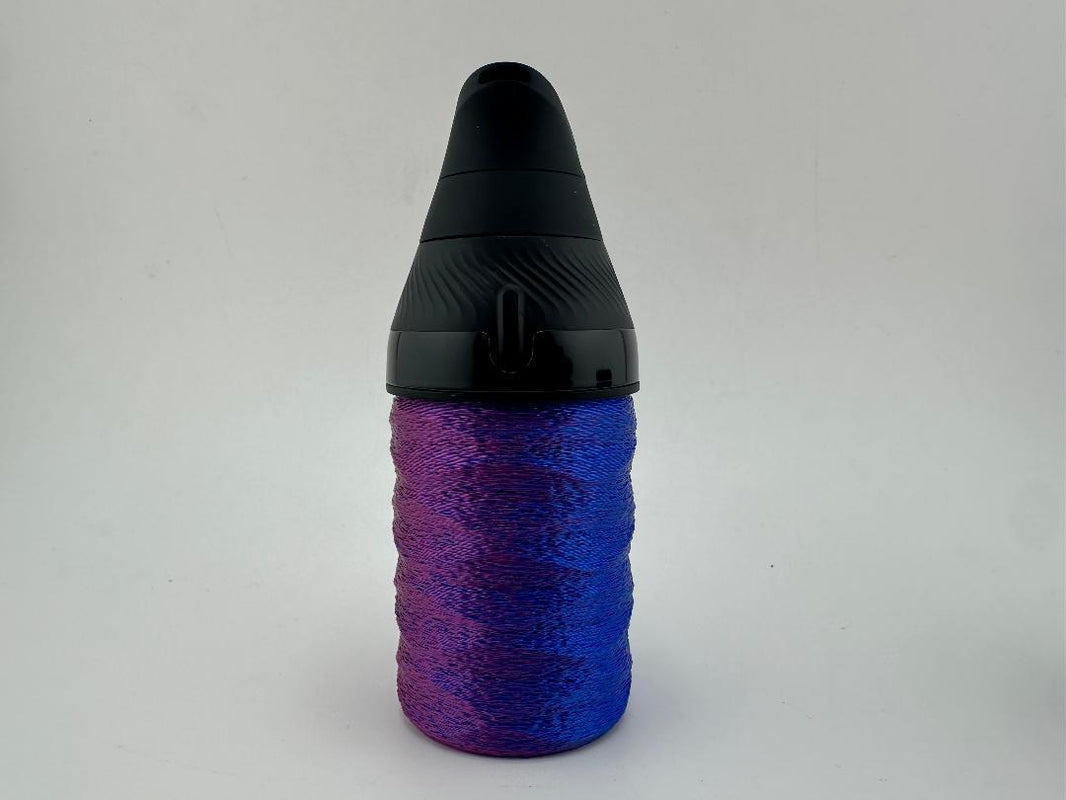 custom 3d printed puffco proxy core cup in blue and pink textured color fade design
