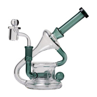 Human Grade 7.5" Recycler 45 (Triple Marble) 14mm