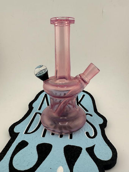 Filla John Glass Rig - Pink Mini Jammer w/ Wig Wag Worked Bottom