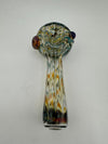 Crondo Glass Hand Pipe - Fumed Wrap & Rake