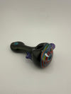 Highgrade Glass Rainbow Wig Wag Spoon pipe featuring vibrant colors and twisted design, crafted from durable borosilicate glass.