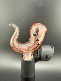 Paulson Pieces Puffco Pivot Glass Replacement Top W/ Auto Spinning Pearl Feature - Red Sherlock